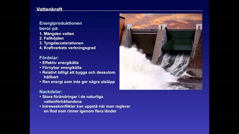 Hur påverkar vattenkraft miljön